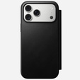 Husă Nomad pentru iPhone 17 Pro Max, Folio din piele modernă, negru