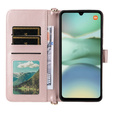 Carcasă cu clapetă pentru Xiaomi Redmi A5, Crossbody Leather Wallet, roz