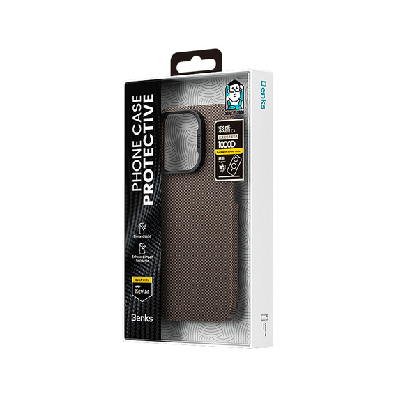 Husă Benks Magnetic Armour Tint Kevlar 1000D (0063) pentru iPhone 16