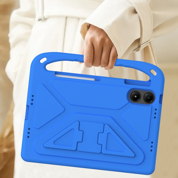 Husă pentru copii pentru Xiaomi Redmi Pad Pro / Xiaomi Poco Pad, cu mâner, albastru
