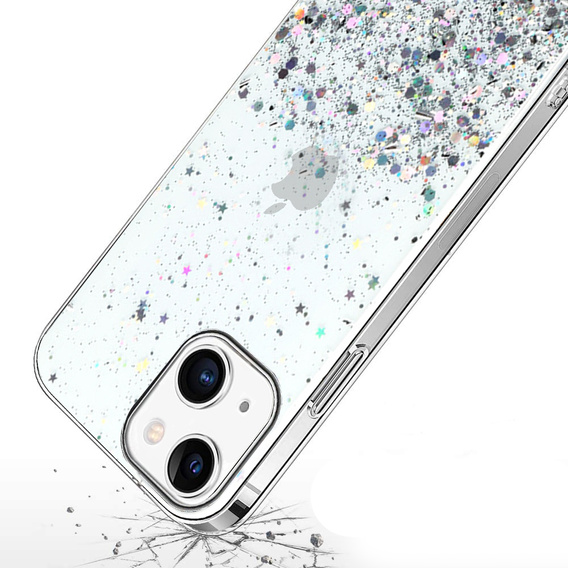 Huse pentru iPhone 13 Mini, Glittery, albastru