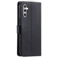 Husă cu clapetă pentru Samsung Galaxy S25 FE, Rhombus Crossbody Leather, negru