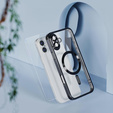 Husă pentru iPhone 16, Electro MagSafe, negru + Sticlă pentru ecran