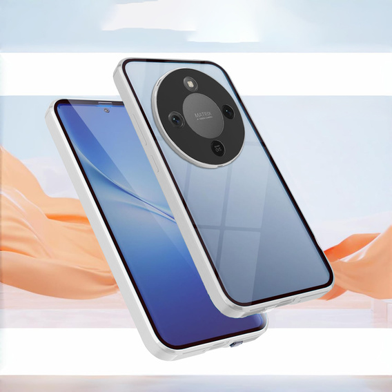 Husă magnetică dublă din sticlă pentru Honor Magic 8 Lite