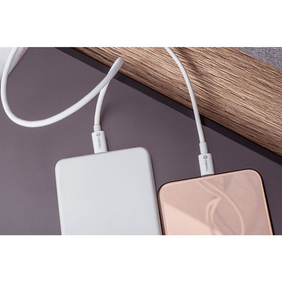 Cablu Forcell F-Energy USB-C la USB-C pentru încărcare rapidă QC4.0 PD 5A 100W 2 m
