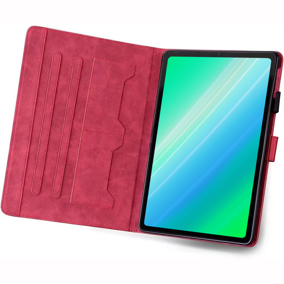 Husă pentru iPad 10.2" 2021/2020/2019 (9/8/7 gen.), cu clapetă, animal, roșu