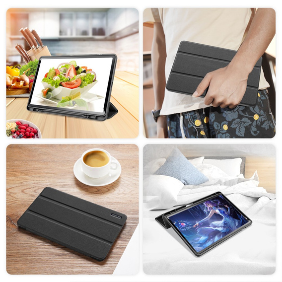 Husă pentru Samsung Galaxy Tab S9 11", Dux Ducis Domo, negru