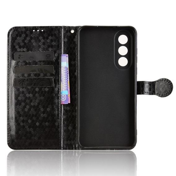 Husa cu clapetă pentru OnePlus Nord 5, Wallet Rhombus, negru