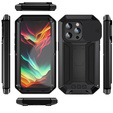 Husă pentru iPhone 15 Pro, R-JUST CamShield Slide, armată, negru