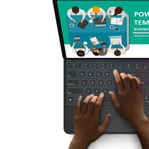 Husă pentru tastatură pentru Apple iPad Pro 11" 5th gen 2024, Dux Ducis MK Series, negru