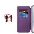 Cu clapetă pentru Samsung Galaxy S25 Edge, RFID Wallet MagSafe CamShield, violet