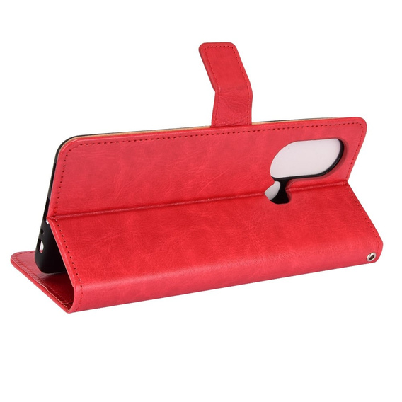 Cu clapetă pentru Infinix Hot 11s, Crazy Horse Wallet, roșu