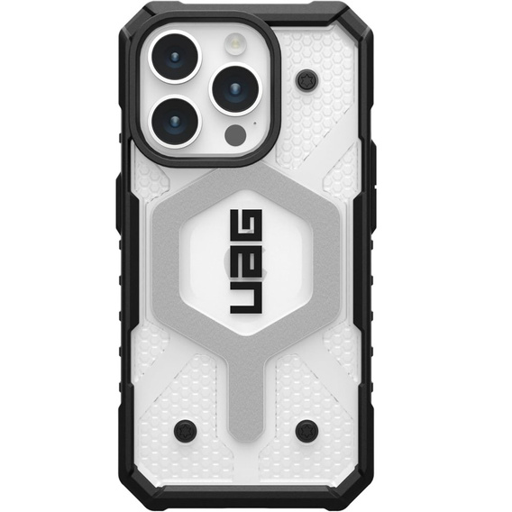 Urban Armor Gear Huse pentru iPhone 15 Pro, Pathfinder MagSafe, transparent / negru