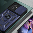 Husă blindată pentru Motorola Moto G54 5G, CamShield Slide, albastru