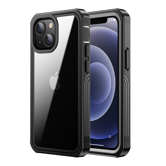 Carcasă pentru iPhone 13, Shockproof, cu folie, albastru