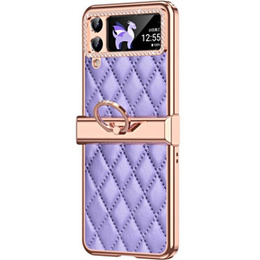 Husă pentru Samsung Galaxy Z Flip 4 5G, Rhombus Grid, Black