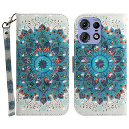 Cu clapetă pentru Motorola Edge 50 Pro 5G, Wallet, Mandala Flower