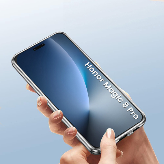 Husă magnetică dublă din sticlă pentru Honor Magic 8 Pro