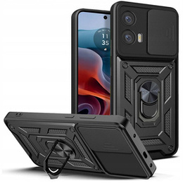 Husă blindată pentru Motorola Moto G34 5G, CamShield Slide, negru