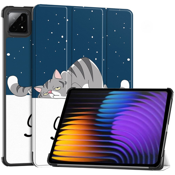 Husă pentru Xiaomi Pad 7 / 7 Pro, Smartcase, sleeping cat