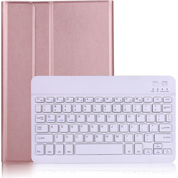 Carcasă + tastatură Samsung Galaxy Tab Tab S7/S8 T870 T875, roz rose gold