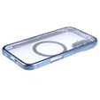 Carcasa Magnetic Dual Glass MagSafe pentru iPhone 16, albastru