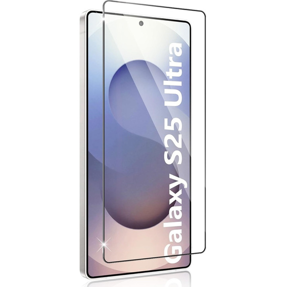 Sticlă călită 3D pentru Samsung Galaxy S25 Ultra, cadru negru