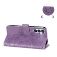 Cu clapetă pentru Samsung Galaxy M15 5G, Mandala, violet