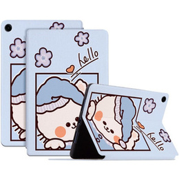 Husă cu clapetă pentru Samsung Galaxy Tab A9+, blue cat