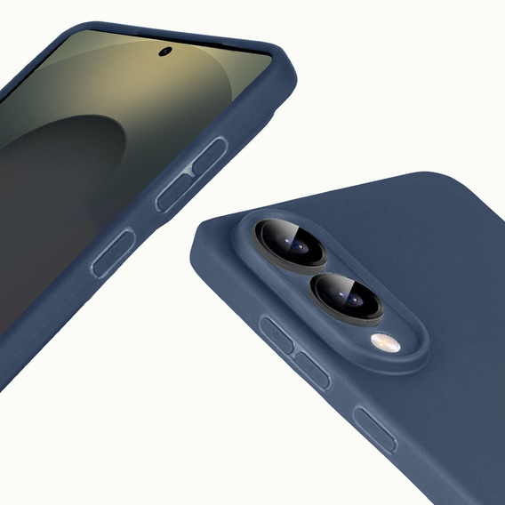 Caz subțire pentru Samsung Galaxy S25 Edge, Slim, albastru închis
