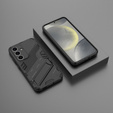 Husa pentru Samsung Galaxy A56 5G, Military kickstand, negru