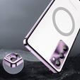 Carcasă de protecție pentru camera foto pentru Samsung Galaxy S20 FE, CamShield MagSafe, transparent / violet