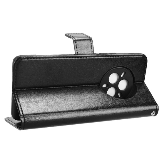 Cu clapetă pentru Realme 14 Pro 5G, Crazy Horse Wallet, negru