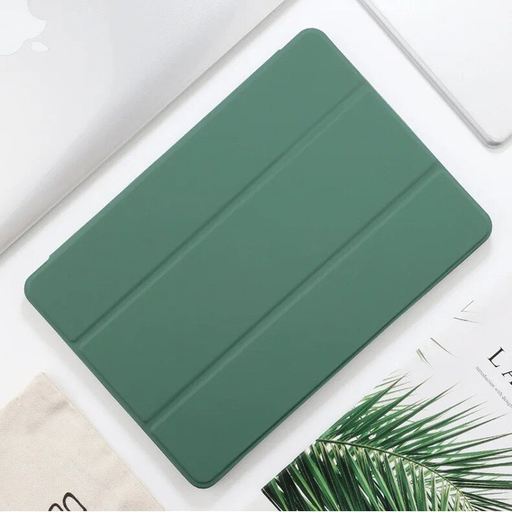 Husă pentru iPad Air 13" 2025/2024 (7/6 gen.), Smartcase cu spațiu pentru stylus, verde închis