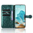 Husa cu clapetă pentru Motorola Edge 60 / 60 Fusion, Wallet Rhombus, verde