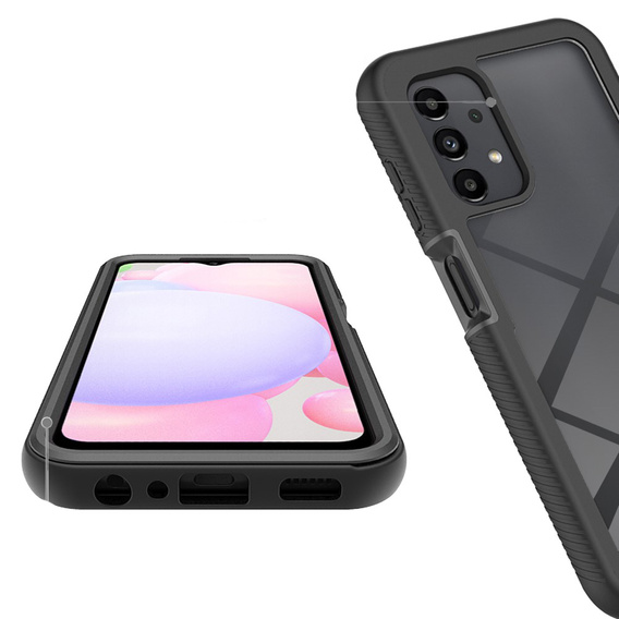 Carcasă pentru Samsung Galaxy A13 4G, Shockproof, cu folie, albastru