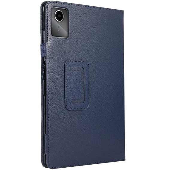 Husa pentru Lenovo Tab M11, bi-fold, cu clapetă, albastru închis