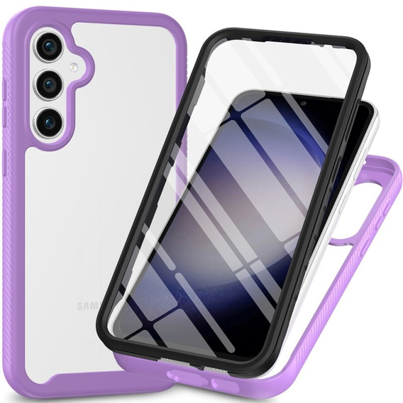 Carcasă pentru Samsung Galaxy S24, Shockproof, cu folie, violet