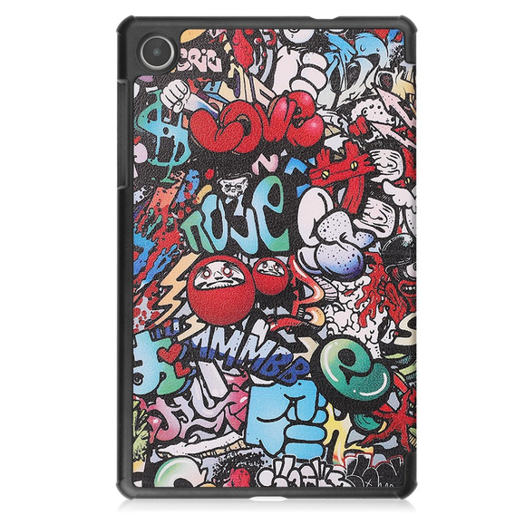 Husă pentru Lenovo Tab M8 Gen 4 TB-300FU, Smartcase, graffiti