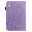Husă cu clapetă pentru Lenovo Pad M9, flower, violet