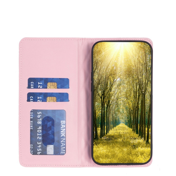 Cu clapetă pentru Xiaomi Redmi Note 13 Pro+, Wallet, BINFEN COLOR, roz