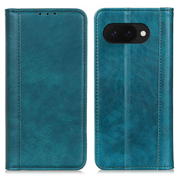 Husa cu clapetă pentru Google Pixel 9A, Split Leather, verde