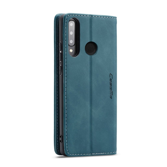 Husa CASEME pentru Huawei P30 Lite, Leather Wallet Case, albastru