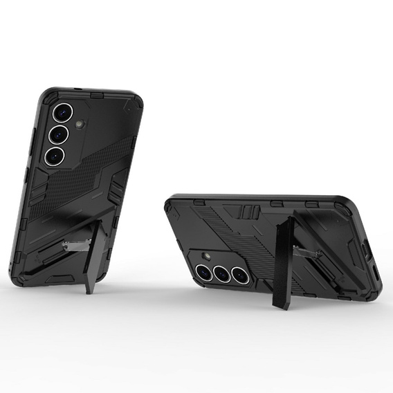Husa pentru Samsung Galaxy A56 5G, Military kickstand, negru