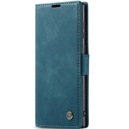Husa CASEME pentru Samsung Galaxy S22 Ultra, Leather Wallet Case, verde