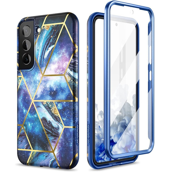 Huse pentru Samsung Galaxy S22, Suritch Full Body Cosmos, albastru