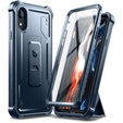 Husă blindată pentru iPhone XR, Dexnor Full Body, albastru închis