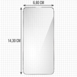 2x sticlă călită pentru iPhone 14, ERBORD 9H Hard Glass pe ecran