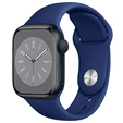 Pasek Silikonowy do Apple Watch 1/2/3/4/5/6/7/8/SE/ULTRA 42/44/45/49mm, Czarny
