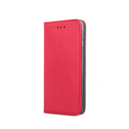 Husă pentru Oppo Reno 11F 5G, Smart Magnet, roșu + sticlă 9H